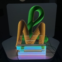 Signalisation électronique d'intérieur de forme personnalisée Miroirs à l'infini à LED Boîte à lumière avec lettres de mariage Panneaux de construction illuminés