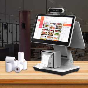 Bán buôn 11 13 15.6 inch sinmar nhà hàng Máy tính để bàn máy tính bảng màn hình kép POS Android <span class=keywords><strong>Tablet</strong></span> với máy in nhiệt - Product Image 2