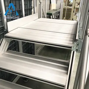 Ensemble de passerelles en aluminium, montage des escaliers, plate-forme de travail d'entretien