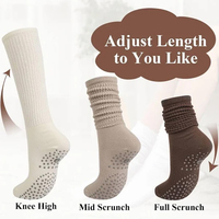 Chaussettes de yoga personnalisées de couleur unie pour femmes, antidérapantes, chaussettes de Pilates, chaussettes de yoga personnalisées avec grip