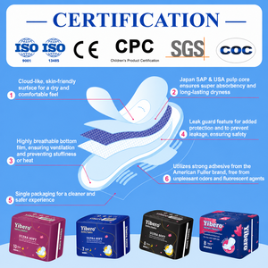 Serviettes hygiéniques à haute absorption à <span class=keywords><strong>prix</strong></span> d'usine, serviettes hygiéniques féminines avec puce anionique, serviettes hygiéniques OEM ODM pour femmes - Product Image 4