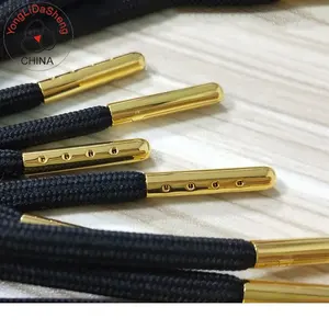 שחור למעלה איכות מתכת Aglets עבור נעל תחרה טיפים החלפת סוף כסף זהב ברונזה