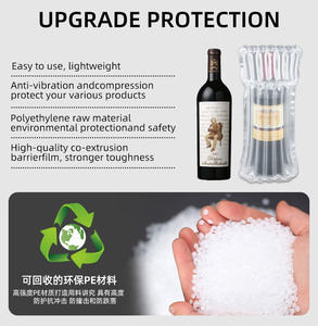 Đệm bọc bảo vệ vật liệu đóng gói không khí bọc Túi bong bóng không khí cột túi cho rượu vang đỏ chai hộp carton - Product Image 5