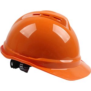 Cascos de Seguridad <span class=keywords><strong>MSA</strong></span> V-Gard 500 PE Originales al por Mayor, con Suspensión de Trinquete de 4 Puntos, Ventilados, para Protección de la Cabeza en la Construcción - Product Image 1