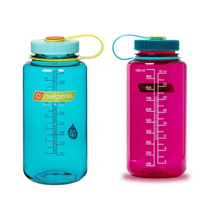 Boca ancha de 32 OZ sin BPA hecha con material derivado de 50% residuos plásticos Nalgene Sustain Tritan botella de agua