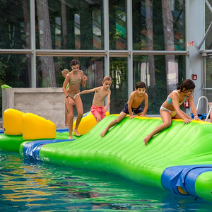 Nhiều người vượt qua thanh cân bằng công viên nước bơm hơi cấp-Tôi kết nối làm chủ hành động cân bằng - Product Image 2