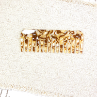 Peigne à dents larges en écaille de tortue imprimé léopard, outil de coiffure de haute qualité, 16*6cm, plus de 200 couleurs, avec logo personnalisé à faible MOQ