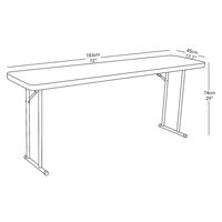 Portable 6ft Blanc Rectangulaire Table Pliante Extérieure Moderne HDPE Banquet Restauration BBQ Camping Pique-Nique Meubles pour Salle À Manger Hôtel