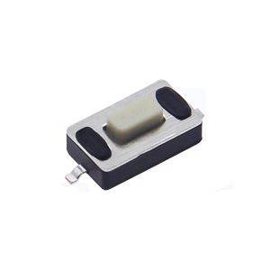 Interruptor táctil SMD de 3x6x2.5mm, 2 pines, actuador plano, tipo émbolo blanco 1 para controles remotos (en rollo y en cinta) - Product Image 4