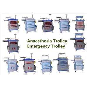 의료용 바퀴 ABS 및 금속 소재 응급 차량이있는 의료 의약품 트롤리 병원 가구 - Product Image 6