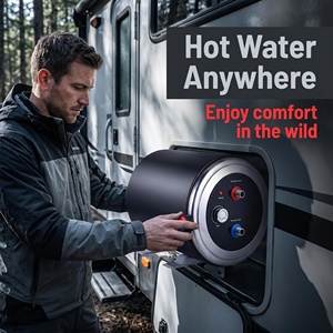 Calentador de Agua <span class=keywords><strong>El</strong></span>éctrico de Doble Potencia para Barcos y Furgonetas, con Tanque de 10L, 15L, 25L, 12V, 24V, 200W, Certificado CE y UKCA, OEM, para Caravanas y Autocaravanas - Product Image 1