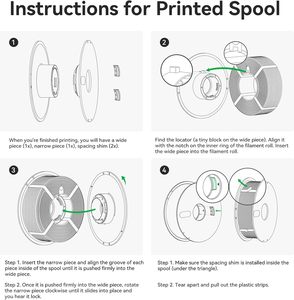 Filament d'impression 3D PLA Basic Refill Bamboo Lab - Blanc Jade (<span class=keywords><strong>10100</strong></span>) Consommables d'auto-calibration RFID pour A1, X1, P1, H2D, H2C - Product Image 5
