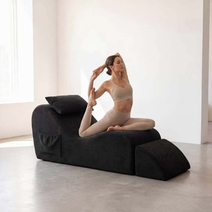 Sillones de Yoga para Adultos, Sillón Ergonómico con Cojín Lumbar y Otomana, Perfecto para Estiramiento y Relajación - Product Image 2