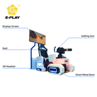 Simulateur de tir VR Eplay Crazy Gatling : Projet à fort rendement pour salle de jeux commerciale intérieure, jeu d'arcade 1 joueur
