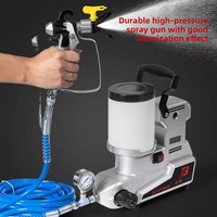 Semprotan Cat Airless Bertekanan Tinggi Elektrik dengan Motor Brushless, Kapasitas 2L, 1600W, Portabel, Rumah Tangga, Ukuran Kecil