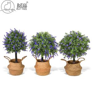 <span class=keywords><strong>Amazon</strong></span> vende insertos de suelo de <span class=keywords><strong>plantas</strong></span> <span class=keywords><strong>artificiales</strong></span> flores de plástico árbol lavanda para decoración de jardín - Product Image 5