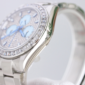<strong>2026</strong> <strong>Ice</strong> Blue Dial with a Colorful rainbow Outer Ring Featuring a Lustrous and Transparent Texture. an Advanced Mechanical <strong>Watch</strong> - Product Image 4