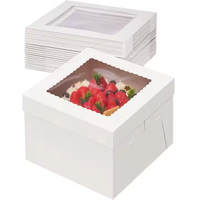 Transparente Kuchenbox mit Fenster und Zahlenformen zur Geburtstagstorten-Dekoration West Pastry Backzubehör