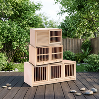 Vente en gros de cages à oiseaux modulaires en bois de qualité supérieure, grande capacité, boîte à nids résistante, pour pigeons de course, usage commercial en élevage