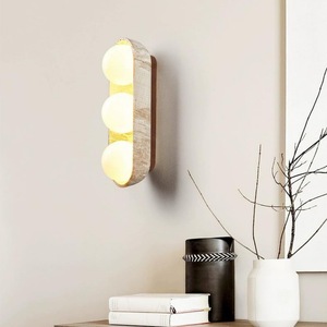 HFshanks – applique murale en verre et pierre Huangdong, éclairage Led 220V pour chambre à coucher et salon - Product Image 2