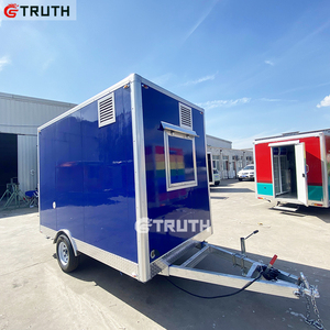 Sự thật đầy đủ nhà bếp di động thực phẩm Trailer cho thực phẩm ăn nhẹ Donut Hot Dog Pizza kem xe tải với 220V cho nhà hàng thương nhân - Product Image 2