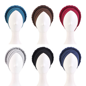 Yuhong <span class=keywords><strong>Turban</strong></span> tressé pour <span class=keywords><strong>femme</strong></span>, bonnet <span class=keywords><strong>turban</strong></span>, foulard torsadé, couvre-chef pré-noué, chapeau pour chimiothérapie et <span class=keywords><strong>cancer</strong></span> - Product Image 6