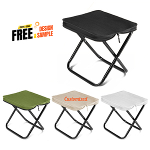 Customizable Portable Ultralight Iron <b>Folding</b> <b>Stool</b> Travel-friendly Small Bench Chair in Handbag-Style for Fishing Picnics - Product Image 3