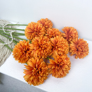 Ramo de Flores Artificiales de Crisantemo de Seda Verde de 30cm-100cm, Decoración para el Hogar, Estilo Natural, Alta Simulación - Product Image 2