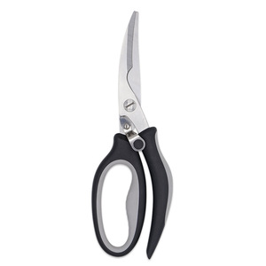 <b>Kitchen</b> Scissors Stainless Steel Black Handle Multi Purpose For Meat Fish Bone Cutting - Product Image 4