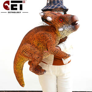 Marioneta de Mano de Dinosaurio Animatrónico Realista, Resistente al Agua, para Parques de Diversiones, Velociraptor, <span class=keywords><strong>Triceratops</strong></span> - Product Image 5