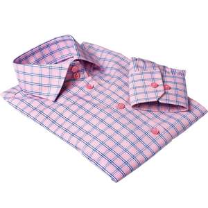 Camisa Formal <span class=keywords><strong>de</strong></span> Negocios para <span class=keywords><strong>Mujer</strong></span>, Corte Entallado, Verano, Popelina Tejida, Rayas Azules y Blancas, Cuello Camisero, Azul Marino, Cuadros Vichy - Product Image 5