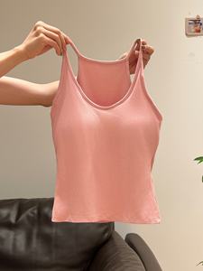 Винтажный женский топ-камизоль без рукавов в корейском стиле, серый, с воротником-бабочкой, из ткани добби, для ношения под одеждой, осень 2025 - Product Image 4