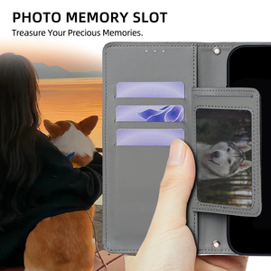 เคสโทรศัพท์หนัง PU แบบฝาพับระบบแม่เหล็กสำหรับ OPPO <span class=keywords><strong>realme</strong></span> Note 60x4G <span class=keywords><strong>narzo</strong></span> N63สไตล์หรูหราพร้อมช่องใส่บัตรสำหรับ <span class=keywords><strong>realme</strong></span> - Product Image 3
