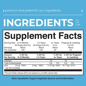 Factory Ionic <span class=keywords><strong>Zinc</strong></span> <span class=keywords><strong>Suplemento</strong></span> para niños y adultos Proporciona apoyo inmunológico y cuidado de la piel Gotas minerales de <span class=keywords><strong>zinc</strong></span> líquido - Product Image 2