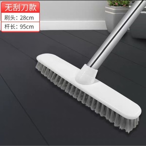 Brosse de sol avec manche long de 112 cm, poils en nylon, outil de nettoyage pour salle de bain et toilettes - Product Image 4