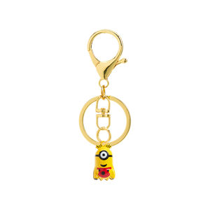 LLavero de moda personalizado Metal amarillo ojos <span class=keywords><strong>grandes</strong></span> persona <span class=keywords><strong>cascabeles</strong></span> llaveros colgante de dibujos animados - Product Image 4