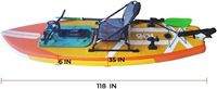 Vélo aquatique gonflable pour deux personnes pour la piscine et le lac Vélo flottant à double siège pour les aventures aquatiques en plein air