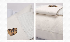 AIBUZHIJIA Geometric Embroidery Pattern <strong>Rectangular</strong> <strong>Cushion</strong> <strong>Cover</strong> Decorative Home White Elegant Sofa Pillow <strong>Covers</strong> - Product Image 5