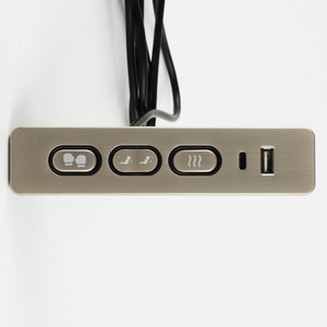 Interruttore a Tre Pulsanti USB Type-C ALWSK-75, Ricaricabile, Controllo Touch LED, Sollevamento Motore, Striscia in Plastica, Accessori per Mobili - Product Image 1