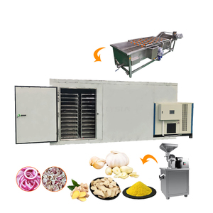 Usine complète de traitement de la poudre de curcuma, machine de séchage du gingembre, de l'ail et de l'oignon, équipement de déshydratation du curcuma - Product Image 1