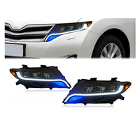Feux avant à LED séquentiels pour Toyota Venza 2009 - 2015, kit de conversion de phares avant modifiés avec défilement dynamique de démarrage et DRL