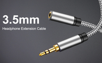 Hochwertiges 3,5mm Koaxial-Stereo-Klinkenkabel PVC Audio-Verlängerungskabel für Telefone Kopfhörer Tablets Lautsprecher Mikrofone