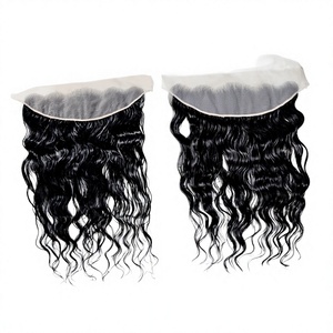 13x4 13x6 Frontal de encaje HD con cabello virgen indio Remy natural ondulado - Product Image 4