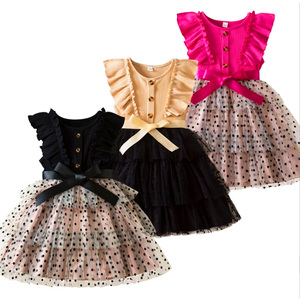 Mùa hè Dễ Thương Bé Gái Đính Hạt Cườm Đầm Công Chúa Trẻ Em Voan Quần Áo Trẻ Em Sinh Nhật Đầm vestido Trẻ Em Phục Sinh Tutu Trang Phục - Product Image 2