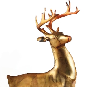 Ornements de cerf Sika en <span class=keywords><strong>laiton</strong></span> de haute qualité cadeaux d'artisanat en métal de cuivre coloré pour les décorations de maison et de bureau - Product Image 5