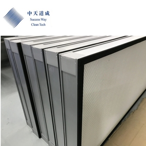 0.3 Micron H13 14 HEPA Bộ Lọc Không Khí 24X48 99.99% Hiệu Quả Mới <span class=keywords><strong>X</strong></span>ách Tay Nhôm Mạ Kẽm Khung Fvu Fan Lọc Đơn Vị - Product Image 2