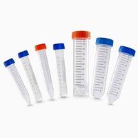 Tubes centrifugeurs en PP en gros d'usine 10ml 15ml 50ml, tubes Falcon en plastique à fond conique avec bouchon à vis OEM ODM Marque privée