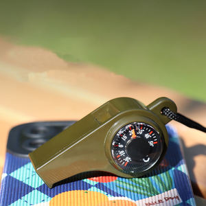 Vente en gros - Nouvelle sifflet d'urgence trois-en-un pour le camping et la randonnée avec boussole, thermomètre et outils de plein air - Product Image 4