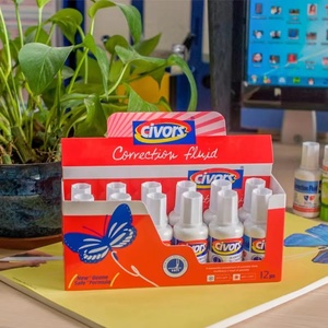 Huanyang ปากกาลบคำผิดแบบปลายแปรงนิ่ม20มล. แห้งเร็วอเนกประสงค์สำหรับโรงเรียนและสำนักงาน Huyang แห้งเร็ว muq - Product Image 3