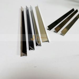 EX552 Stainless Steel T Profile <b>Decorative</b> Tile Trims for Interior Wall Design Hotel Commercial Projects - Product Image 1